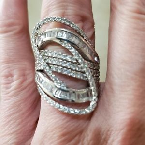 14kt White Gold 2.87kt Lab Created Diamond Ring